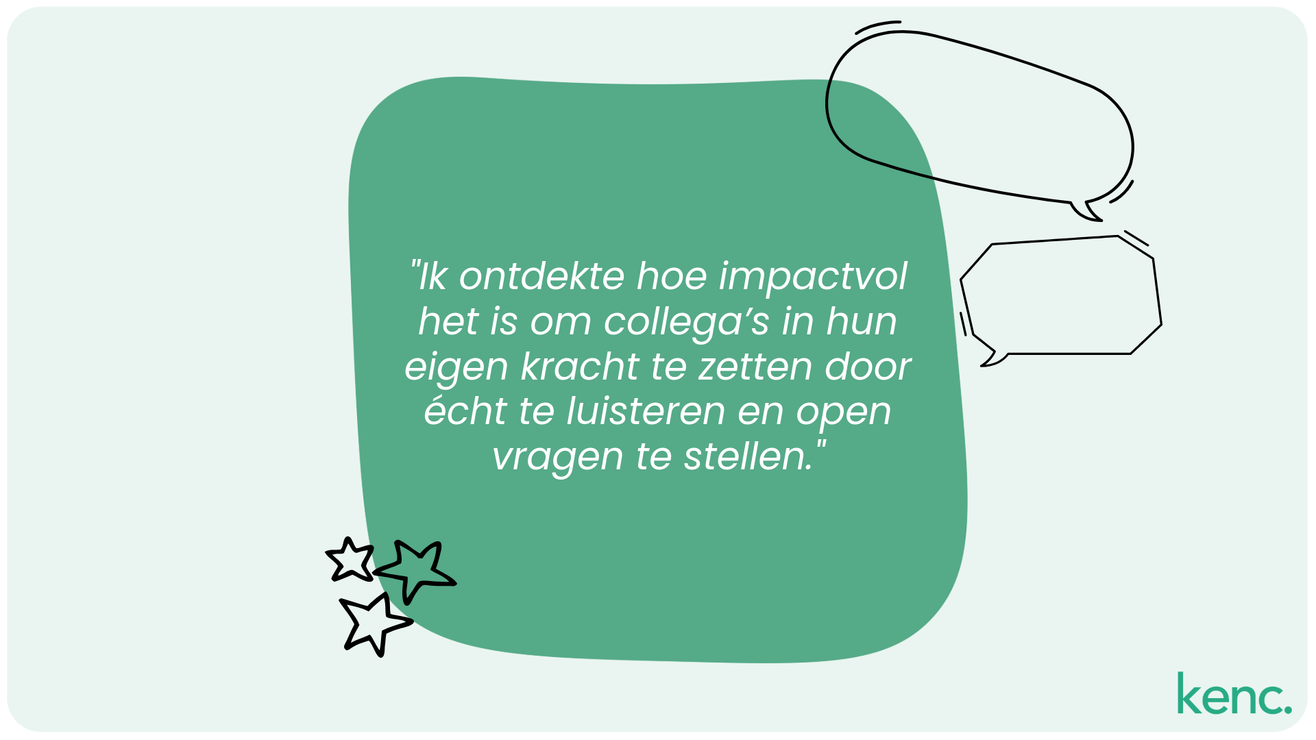 Quote van Özlem over de opleiding Pedagogisch Coach: Ik ontdekte hoe impactvol het is om collega’s in hun eigen kracht te zetten door écht te luisteren en open vragen te stellen.