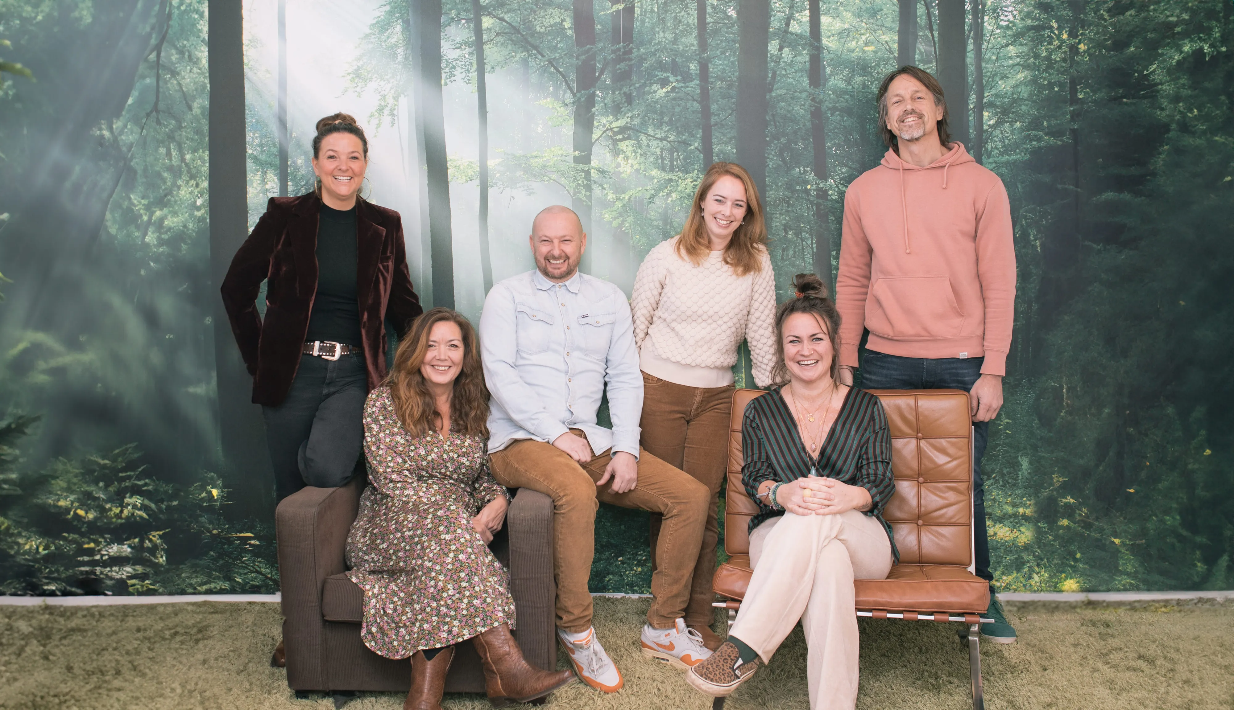 Team Kids en Coach. Van links naar rechts: Maria van der Logt, Linda Honing, Jonathan Verschuren, Daphne Hillenaar, Jenneke Schutte en Sven Honing.